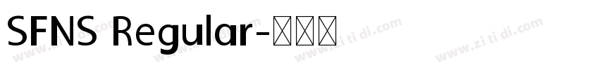 SFNS Regular字体转换